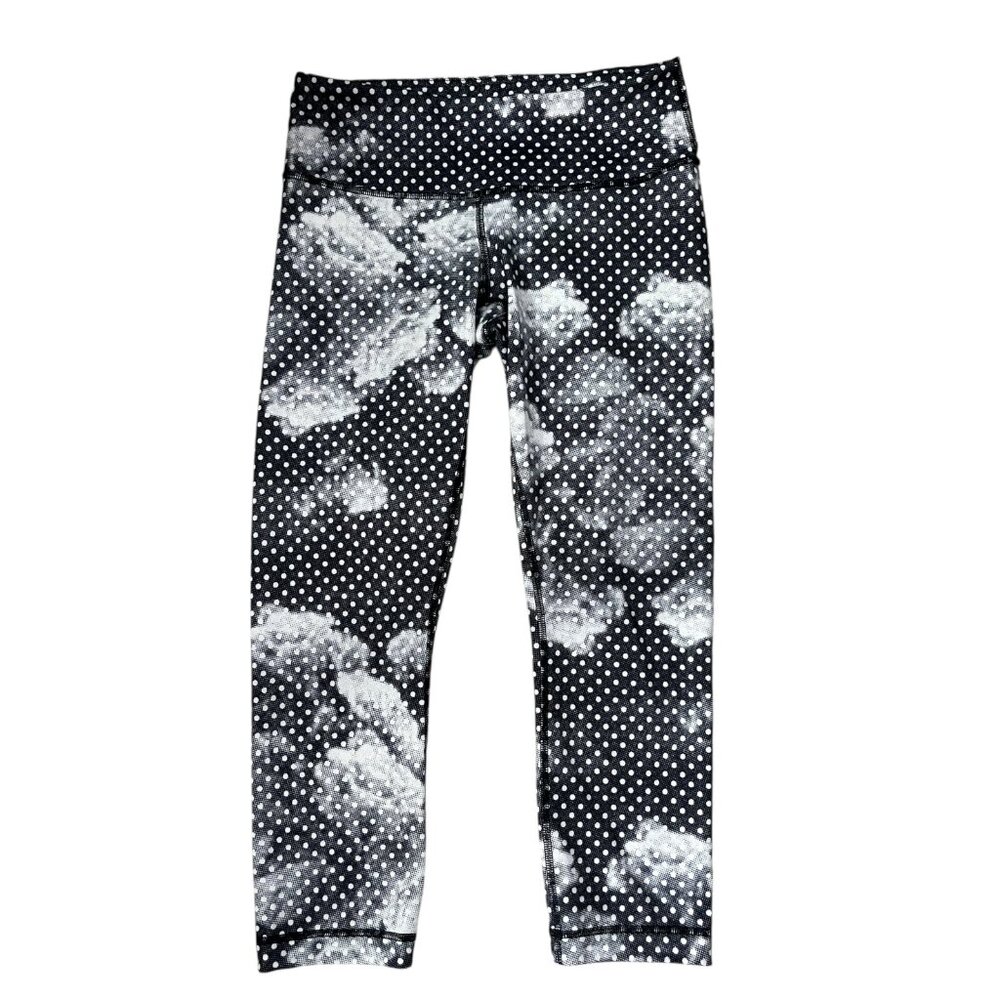 Lululemon Wunder Under Size 6 Dottie Dream Rose Cropped Yoga Pants Leggings